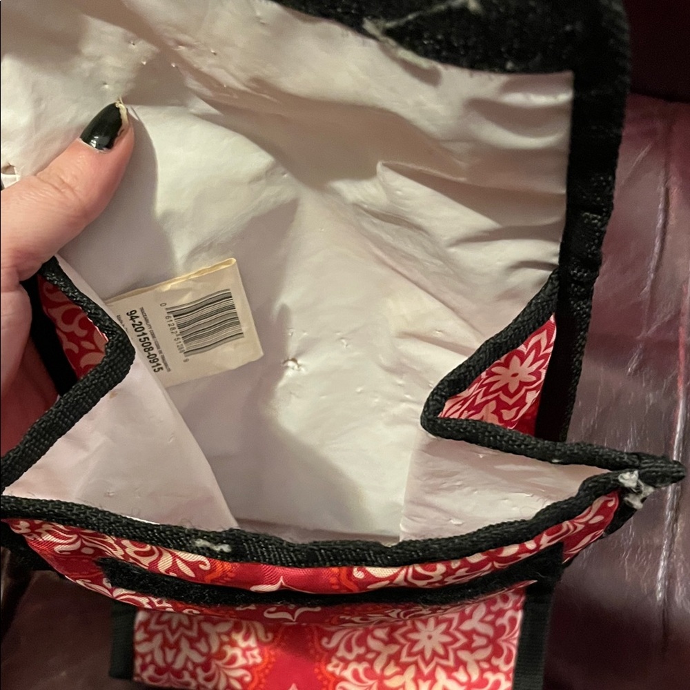 Red Patterned lunchbox bag - Picture 4 of 8